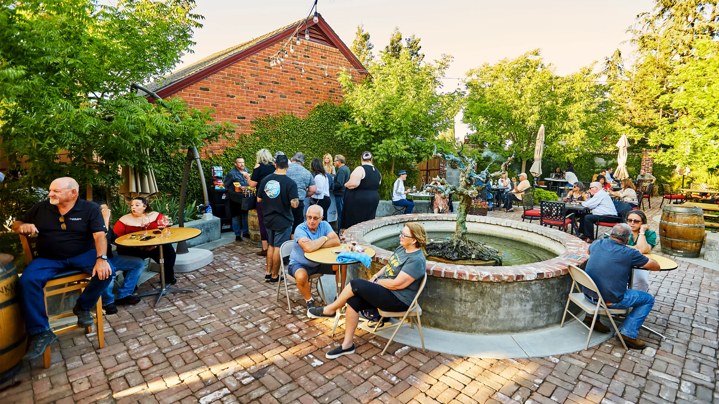 North Courtyard at Klinker Brick Vineyard