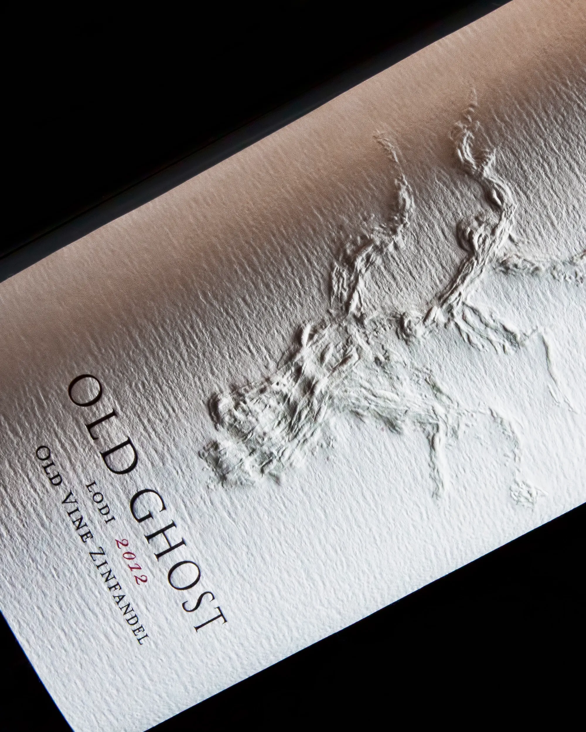 Closeup of 2012 Old Ghost bottle